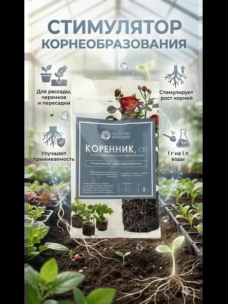 Стимулятор корнеобразования для рассады и черенков 5 г