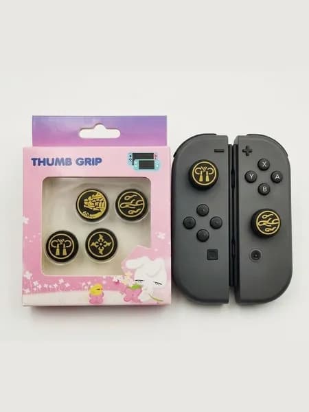 Накладки на стики для Nintendo Switch/OLED/Lite мягкий силикон, улучшенный хват, 4 шт.