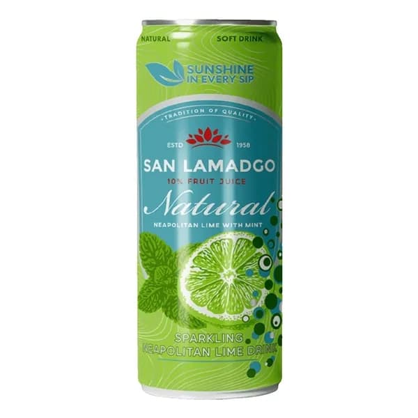 Газированный напиток San Lamadgo Neapolitan Lime with Mint 330 мл