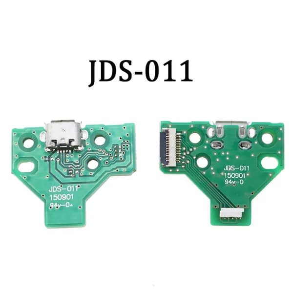 Плата разъем Micro usb jds 011 для геймпада dualshock sony ps4 зеленая