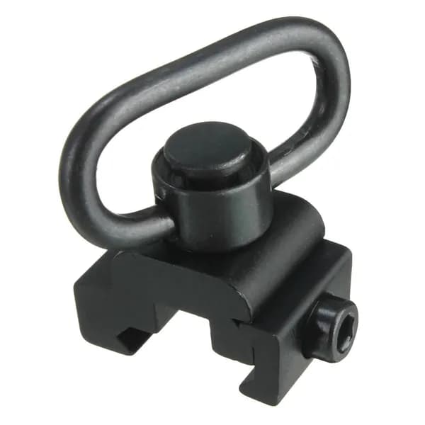Quick Release Detach QD Sling Swivel Attachment с креплением на планку Пикатинни 20 мм, черный