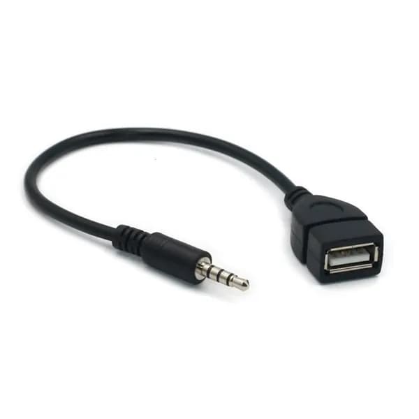 Аудиоадаптер AUX 3.5 мм (M) USB (F)