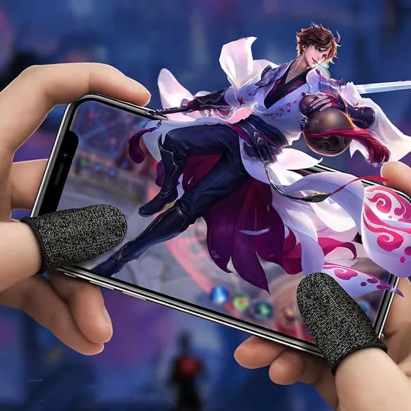 Hoco Напальчники для игр 2шт черные с серым