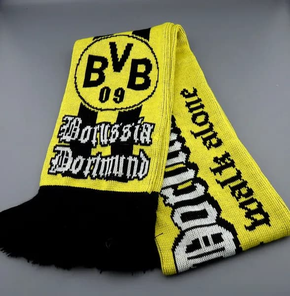 Винтажный шарф футбольный BORUSSIA DORTMUND 140 см