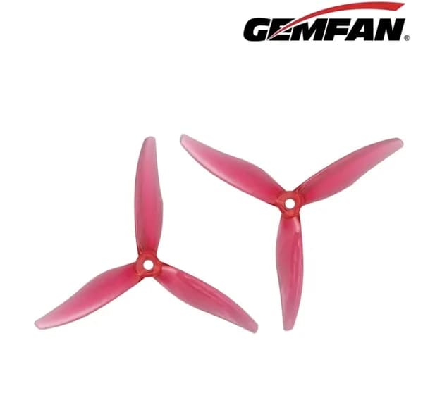 Пропеллеры Gemfan 51366 ReV3 Hurricane 3 - лопастные - Клубничный джем пропеллеры для FPV дрона (2 пары)