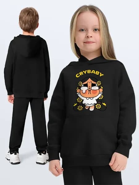 Детское худи CryBaby Плакса мультяшный стиль теплое одежда