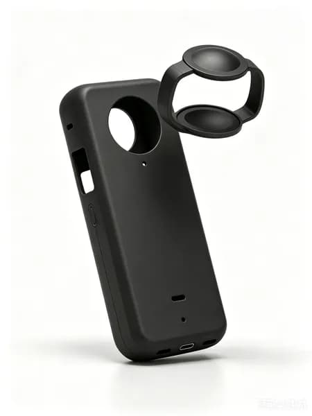 Силиконовый защитный чехол для Insta360 One X3 (корпус + крышка для объектива), черный/красный/синий