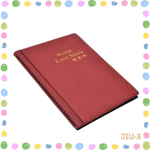 Книга для сбора монет красный