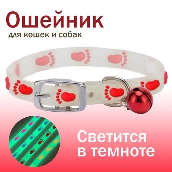 Ошейник для кошек/для собак мелких пород/светящийся