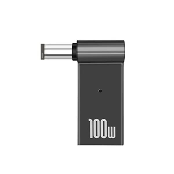 USB-C-переходник с гнездом на DC-вилку 7,4 5,0 мм для ноутбуков Dell, HP, Lenovo, 100 Вт