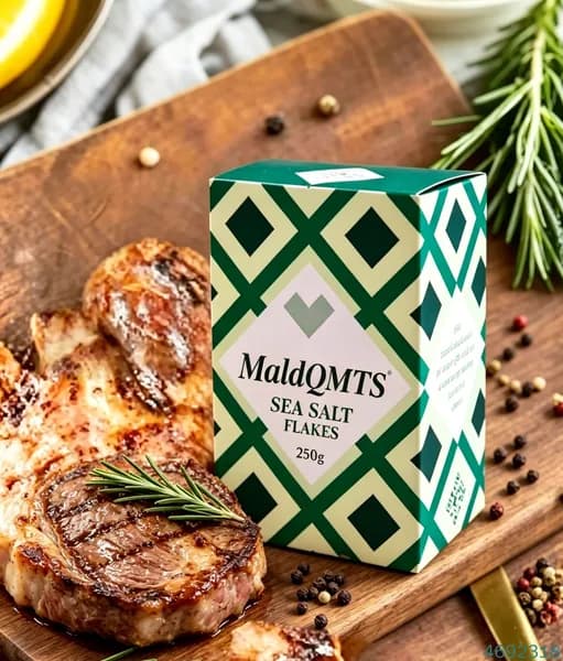 Хлопья морской соли Maldqmts, поваренная соль, 250 г