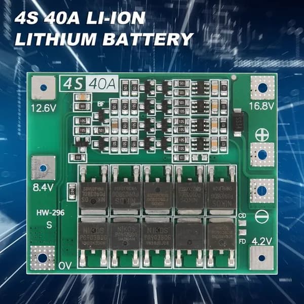 Плата защиты 4S 40A для литий-ионных аккумуляторов 18650, модуль BMS/PCB: зарядка и защита для дрели 14.8V/16.8V