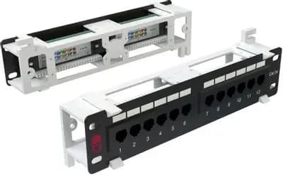 Патч панель, 10" 1U 12xRJ45 кат.5E, PP, Sysmatrix (PP WL01U.S125EU.N)