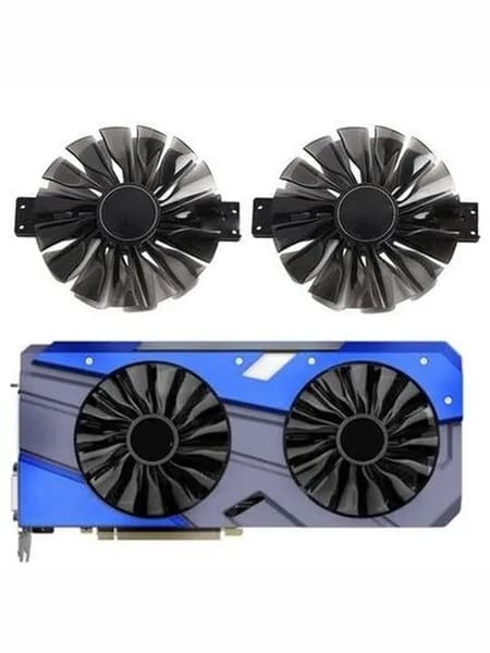 Вентиляторы ПАРА 95 mm с ОДНИМ коннектором для Palit GTX1080Ti GameRock / Premium Edition