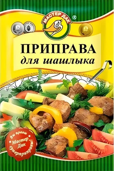 Приправа для шашлыка 15 г, универсальная сухая приправа, Мастер Дак