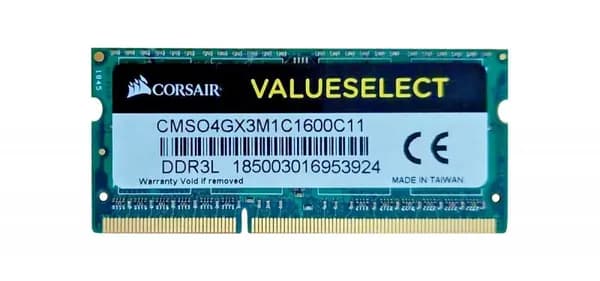 Corsair Оперативная память DDR3, 1600 МГц, 1 x (CMSO4GX3M1C1600C11)