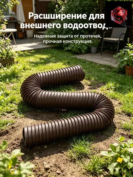 Наружная дренажная труба для дождевой воды, телескопическая удлинительная дренажная труба, 1,4 м
