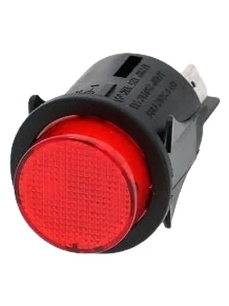 Выключатель круглый SC7087 12 V с фиксацией красный