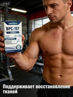 Пептид для заживления ран,желудка,суставов и связок BPC-157 Jiabei health 60 caps/ БПС-157 Jiabei Health 60 капс