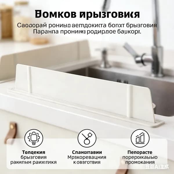 Удерживающая пластина для раковины позволяет больше не беспокоиться о намокании столешницы.