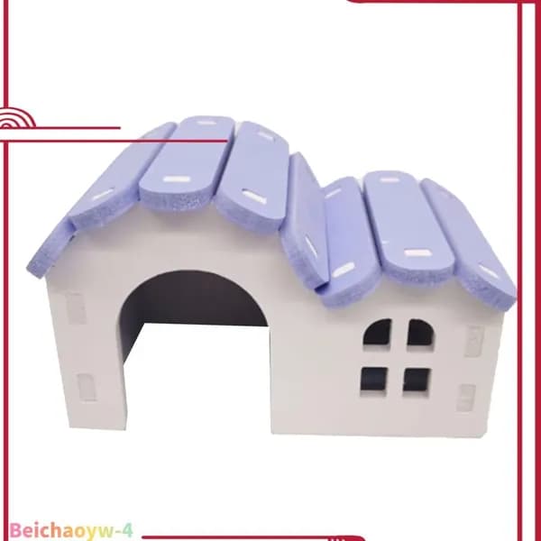 Уютный домик для хомяков, из PVC, компактный, для мелких грызунов Каюта фиолетовая