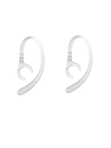 Заушина, дужка за ухо для Bluetooth (блютуз ) гарнитуры универсальная, держатель, крепление пластиковое 6 мм, 2 шт черное