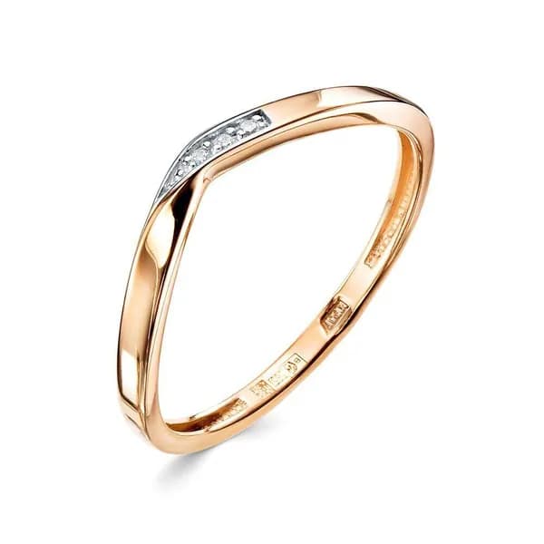Кольцо золотое женское с фианитами 375 пробы 585GOLD