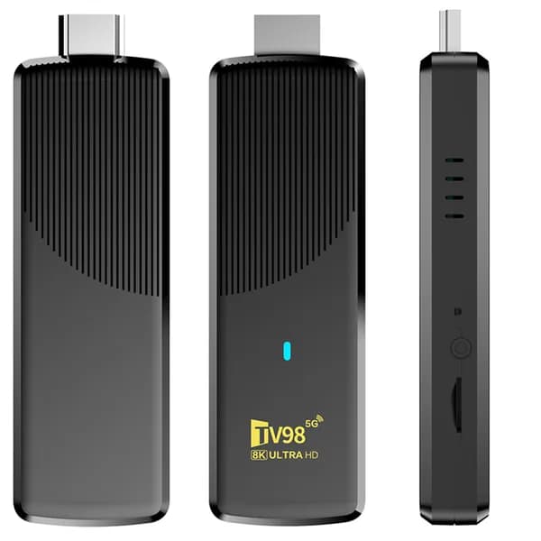 ТВ-приставка Android 14, 4K, 1 ГБ ОЗУ, 8 ГБ ПЗУ, Wi-Fi 2.4/5 ГГц, Bluetooth 5.0