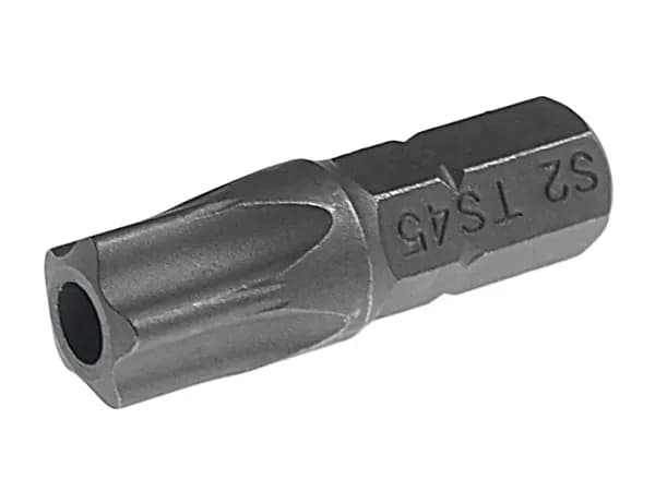 Бита TORX с отверстием вставка 1/4"DR 5-гранная TS45Hх25мм, JTC-1192545