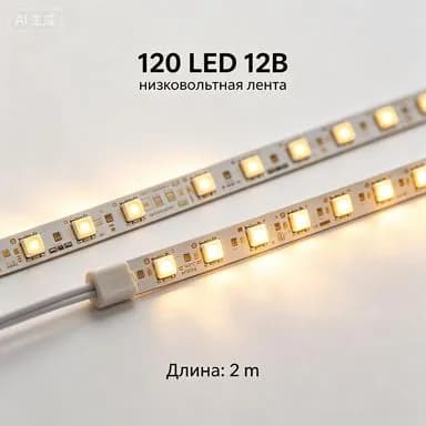 Светодиодная лента 12 Вт, IP20, Нейтральный белый, 1 шт