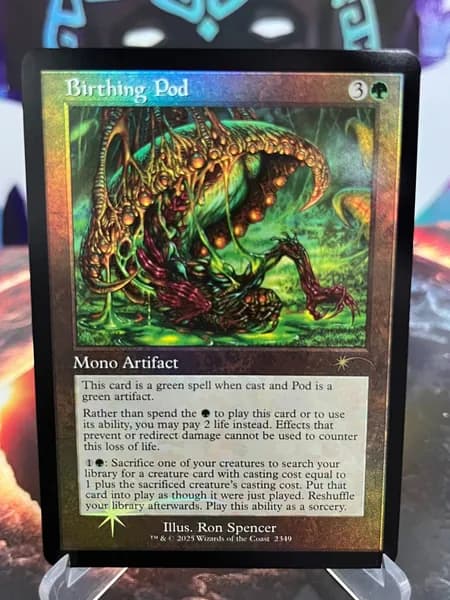 Магия сбора прокси-карт MTG PROXY CARDSВысококачественные нефольговые карты Birthing Pod #2349 foil