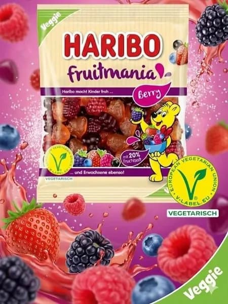 Жевательный мармелад Haribo Fruitmania Berry 160 грамм