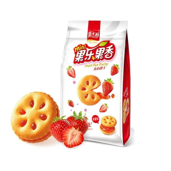 Фруктовый сэндвич Jia Shi Li Fruit Joy <с вкусом клубники, 85 г>