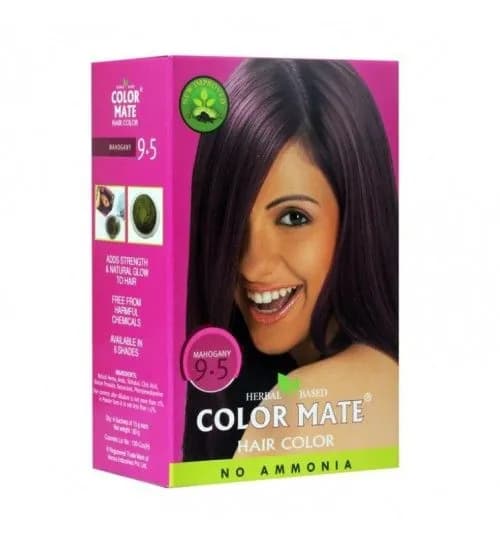 Краска для волос Color Mate без аммиака, цвет Красное Дерево Тон 9.5, 5шт. х 15г
