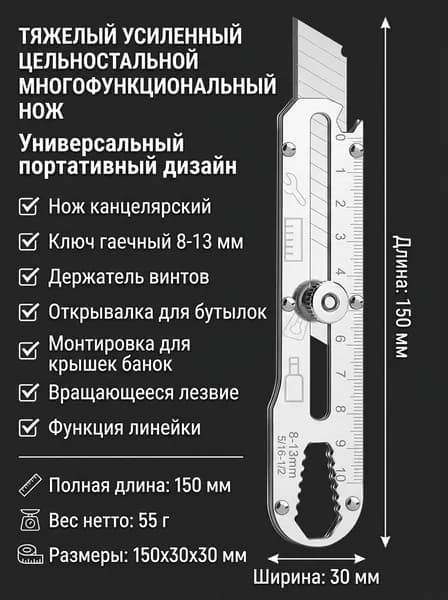 Нож канцелярский строительный