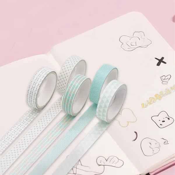 Клейкая лента канцелярская 10 мм x 2 м, 5 шт.