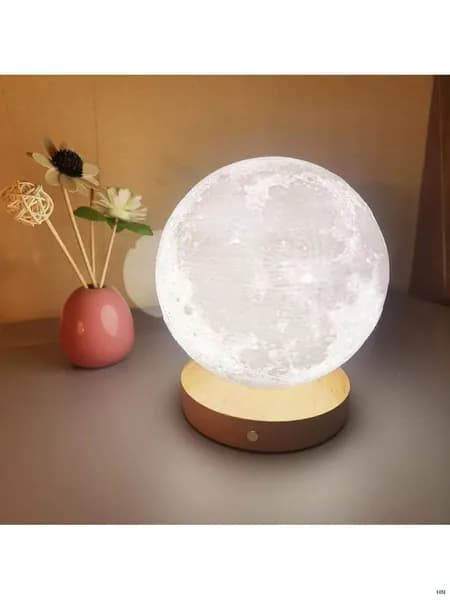 Лунный глобус 3D диаметр 18 см деревянный GlobusOff