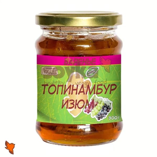 Варенье в сиропе топинамбура с изюмом Посадъ, 300г