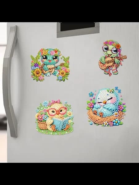 12 шт. 2D DIY наклейки для холодильника, украшение (Черепаха