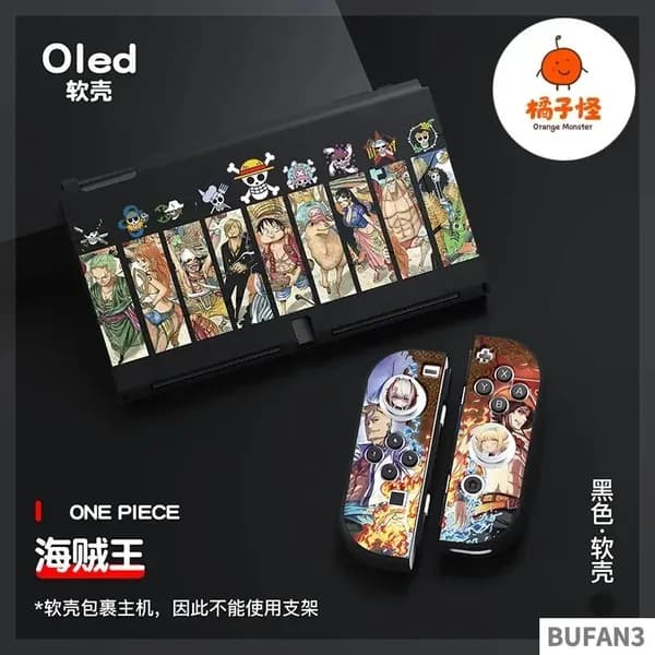 Мягкий защитный чехол TPU Ван-Пис, Луффи Зоро, для консоли Nintendo Switch OLED и Joy-Con, подарок