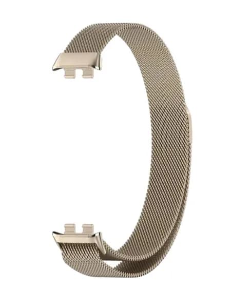 Ремешок для смарт часов Huawei Band 8 / 9 / 10 браслет металлический Миланская петля