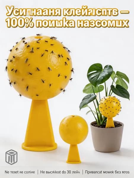 Липкая ловушка для мух и мошек