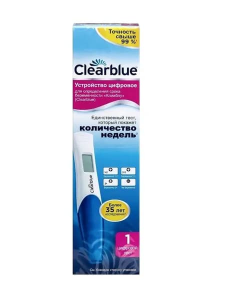 Тест на беременность Clearblue Digital цифровой, с индикатором срока беременности