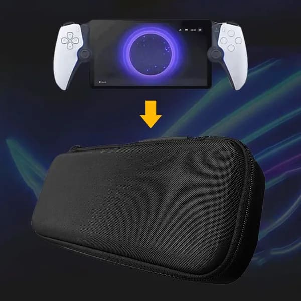 Чехол-сумка ЭВА для PS5 Portal, чёрный, с молнией, защитный и портативный