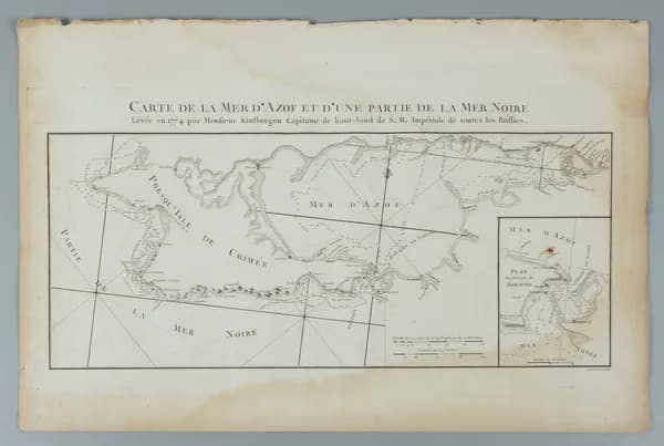Карта Азовского и части Черного морей 1783-1792 гг.