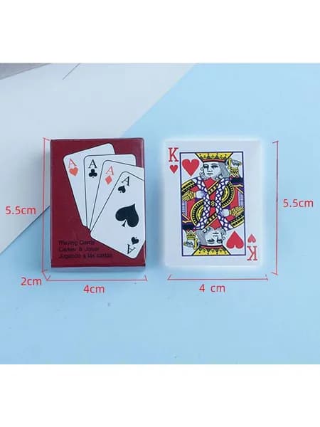 Карты игральные мини 5.5х4.5 см