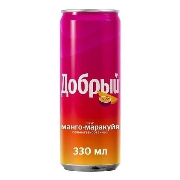 Газированный напиток Добрый манго-маракуйя 330 мл