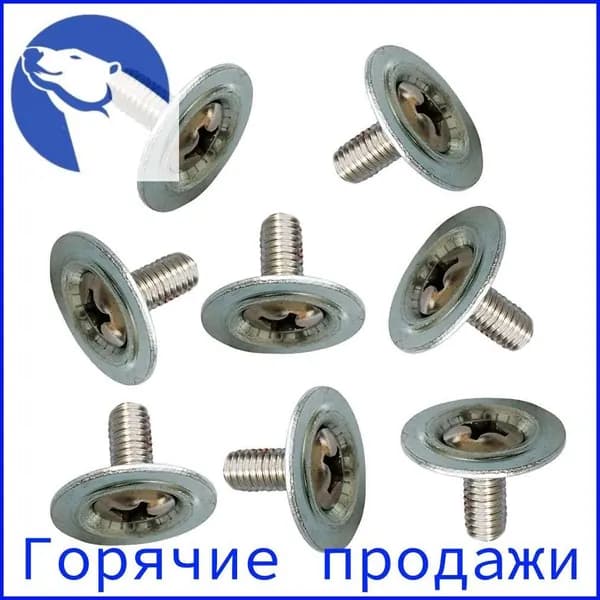8 комплектов/мешок Набор винтов для креплений сноуборда Подходит для большинства креплений Лыжная пластина
