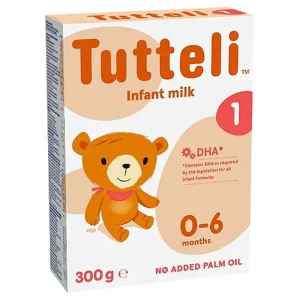 Детская молочная смесь Tuttel 1 для использования с рождения, 300 г.,Финляндия