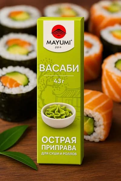 Паста васаби MAYUMI кор, 43 г